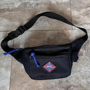 Vintage GH Bass Outdoor Gear Black Fanny Pack Waist Bag Hiking Walking Travel